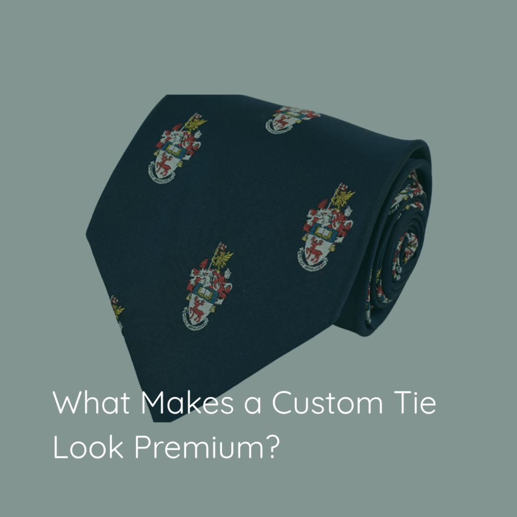 What makes a custom tie look premium?